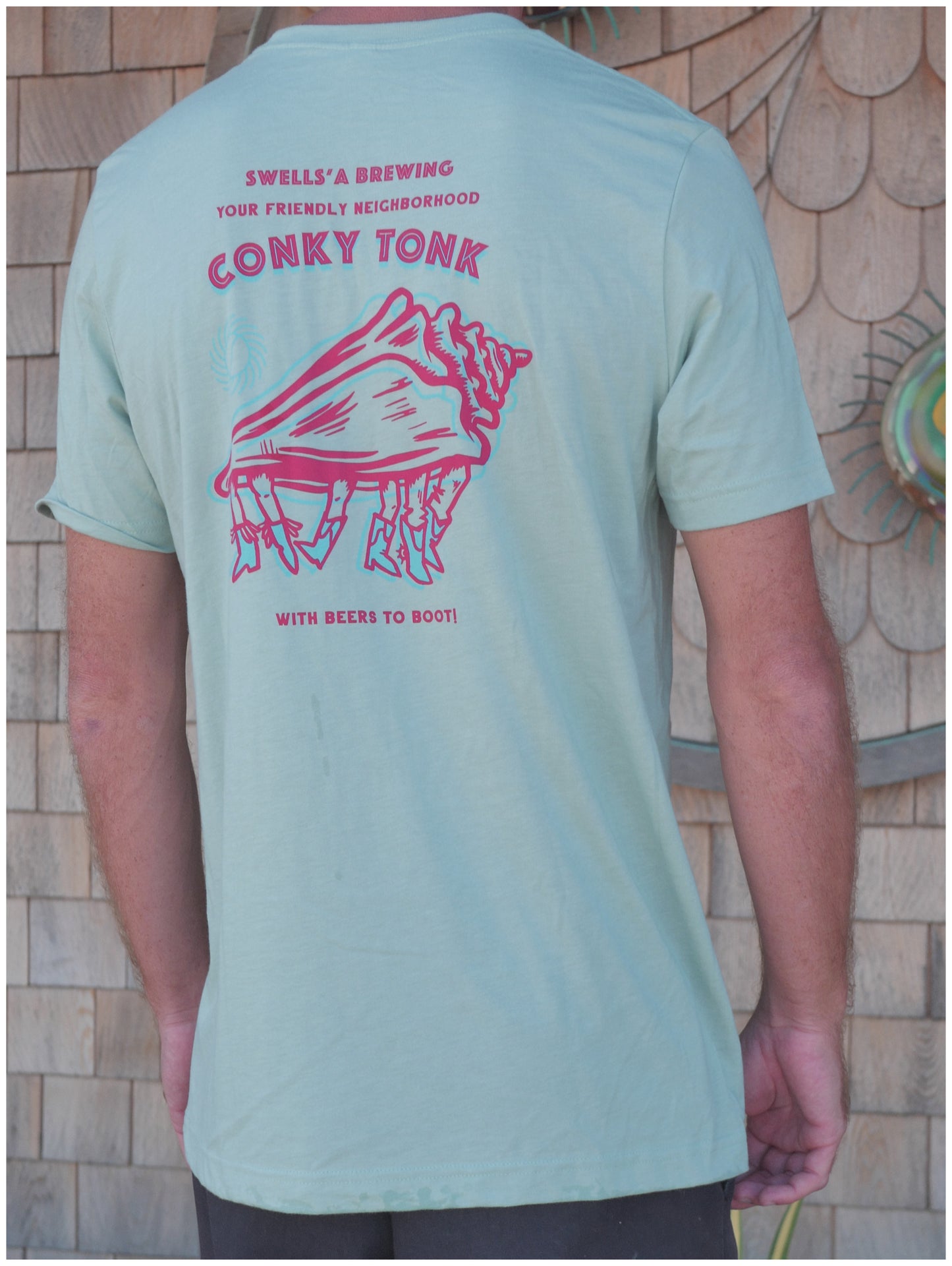 sea foam conky tonk t-shirt